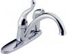 Delta 319-DST Talbott Chrome Single Handle Kitchen Faucet with Integral Spray