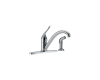 Delta 400LF-HDF 100_300_400Series Chrome Single Handle Centerset Kitchen Faucet with Spray