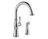 Delta 4297-DST Cassidy Chrome Single Handle Kitchen Faucet With Spray