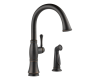 Delta 4297-RB-DST Cassidy Venetian Bronze Single Handle Kitchen Faucet with Spray