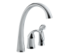 Delta 4380-DST Pilar Chrome Single Handle Kitchen Faucet with Spray