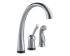 Delta 4380T-AR-DST Pilar Arctic Stainless Single Handle Kitchen Faucet With Touch2O Technology And Spray