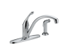 Delta 440-WE-DST Collins Chrome Single Handle Kitchen Faucet with Spray