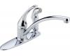 Delta Foundations Core B3310LF Chrome Single Handle Kitchen Faucet with Integral Spray