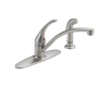 Delta B4410LF-SS Stainless Single Handle Kitchen Faucet with Spray
