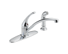 Delta B4410LF Foundations Core Chrome Single Handle Kitchen Faucet with Spray