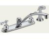 Delta 2402-LHP Classic Chrome Two Handle Kitchen Faucet