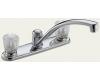 Delta 2102-TP Tract Pack Chrome Two Handle Kitchen Faucet