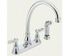 Delta 2457 Orleans Chrome Two Handle Kitchen Faucet