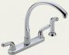 Delta 2476-24 Waterfall Chrome Two Handle Kitchen Faucet