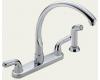 Delta 2476-LHP Waterfall Chrome Two Handle Kitchen Faucet