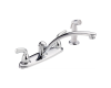 Delta B2410LF Foundations Core Chrome Two Handle Kitchen Faucet with Spray