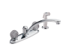 Delta B2412LF Foundations Core Chrome Two Handle Kitchen Faucet with Spray