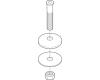 Delta RP24NN Pearl Nickel Bidet Rod Guide Assembly Delta RP24NN Pearl Nickel Bidet Rod Guide Assembly