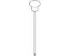 Delta RP43180SS Orleans Stainless Roman Tub Lift Rod Assembly