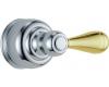 Delta NeoStyleOld H15CB Chrome & Brilliance Polished Brass Metal Lever Handle