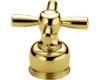 Delta H36PB NeoStyleOld Brilliance Polished Brass Metal Cross Handle