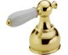 Delta H512PB Brilliance Polished Brass Porcelain Lever Handle