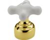 Delta H57PB NeoStyleOld Brilliance Polished Brass Porcelain Cross Handle