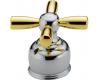 Delta NeoStyleOld H66CB Chrome & Brilliance Polished Brass Metal Cross Handle