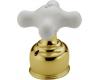 Delta H67PB NeoStyleOld Brilliance Polished Brass Porcelain Cross Handle