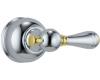 Delta H715CB Chrome & Brilliance Polished Brass Metal Lever Handle