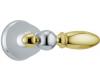 Delta Victorian H716CB Chrome & Brilliance Polished Brass Metal Lever Handle