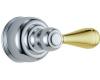 Delta NeoStyleOld H75CB Chrome & Brilliance Polished Brass Metal Lever Handle