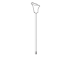 Delta RP61284 Chrome Lift Rod And Finial - Roman Tub