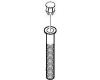 Delta RP18027 Chrome Pullout Lavatory Rod Guide