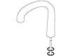 Delta RP42340WH White Spout, Pex Tube, Clip & O-Ring