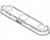 Delta RP15536PB Neostyle Polished Brass Two Handle Kit Escutcheon Delta RP15536PB Neostyle Polished Brass Two Handle Kit Escutcheon