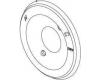 Delta RP19809WH Neostyle White Pressure Balance Tub/Shower Escutcheon