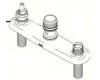 Delta RP33810 Chrome Two Handle Kitchen Escutcheon Delta RP33810 Chrome Two Handle Kitchen Escutcheon