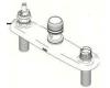 Delta RP33810 Chrome Two Handle Kitchen Escutcheon