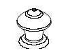 Delta RP34349NN Victorian Pearl Nickel Large Finial