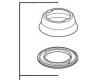 Delta RP38644BS Saxony Biscuit Single Hole Escutcheon & Gasket