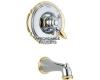 Delta Victorian T17155-CB Chrome/Brass Tub/Shower Faucet