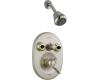 Delta Innovations T18230-NP Pearl Nickel/Polished Brass Tub/Shower Faucet