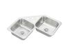 Elkay CCR32324 Stainless Steel Double Bowl Top Mount Corner Kitchen Sink