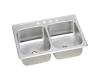 Elkay CR43223 Stainless Steel Double Bowl Top Mount Kitchen Sink Elkay CR43223 Stainless Steel Double Bowl Top Mount Kitchen Sink