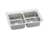 Elkay DLR2519101 Stainless Steel Double Bowl Top Mount Kitchen Sink
