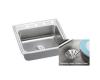 Elkay DLR252110PD0 Stainless Steel Single Bowl Top Mount Kitchen Sink Kit
