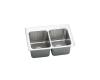 Elkay DLR3322101 Stainless Steel Double Bowl Top Mount Kitchen Sink