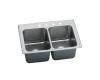 Elkay DLR3322104 Stainless Steel Double Bowl Top Mount Kitchen Sink