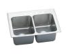 Elkay DLR3322123 Stainless Steel Double Bowl Top Mount Kitchen Sink