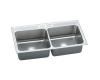 Elkay DLR4322101 Stainless Steel Double Bowl Top Mount Kitchen Sink