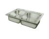 Elkay PSR33193 Stainless Steel Double Bowl Top Mount Kitchen Sink