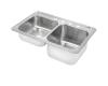 Elkay STCR3322R4 Stainless Steel Double Bowl Top Mount Kitchen Sink