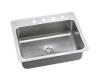 Elkay DLSR272210PD2 Stainless Steel Single Bowl Dual / Universal Mount Kitchen Sink Kit